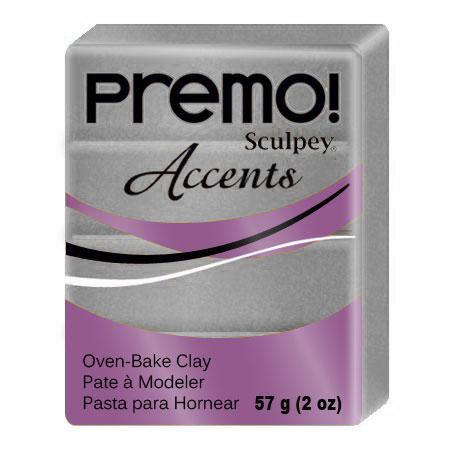 Pâte à modeler Premo Accent - Argent