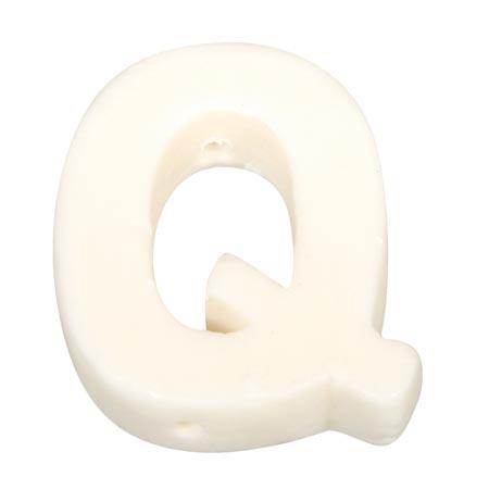 Savon - Lettre Q - h. 4,5 cm