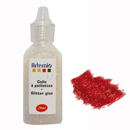 Glitter glue - Red