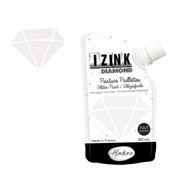Peinture paillettes Izink Diamond nacre - 80 ml