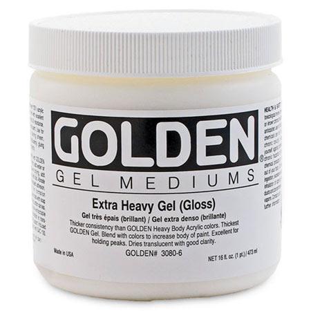 Golden 237 ml - Gel medium extra épais brillant