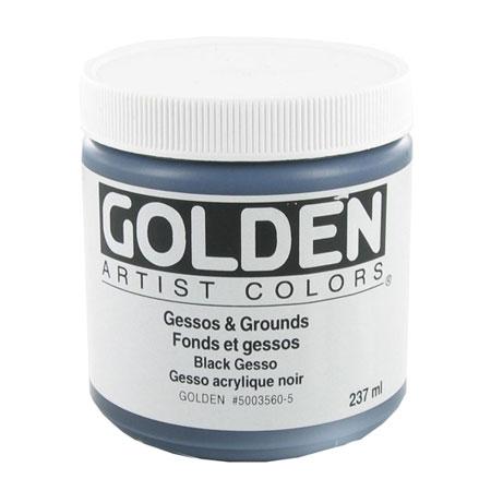 Golden 236 ml - Gesso acrylique noir