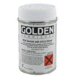 Golden 119 ml - Vernis à solvant minéral avec filtre UV - Brillant