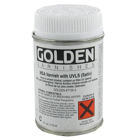 Golden 119 ml - Vernis à solvant minéral avec filtre UV - Satin