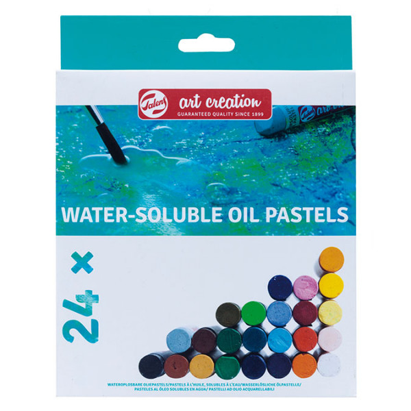 Lot de 24 pastels à l'huile solubles à l'eau