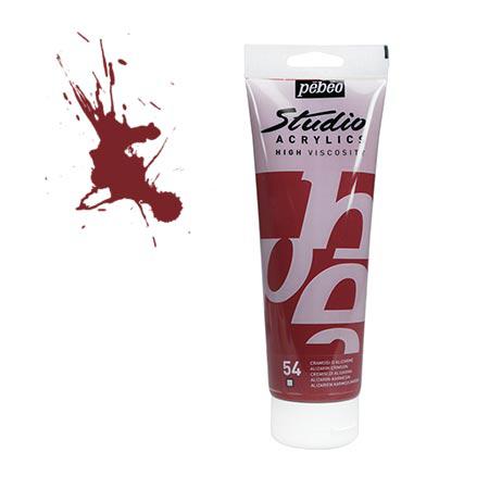 Studio acrylics HV - couleur 54 : cramoisi d'alizarine - 100 ml