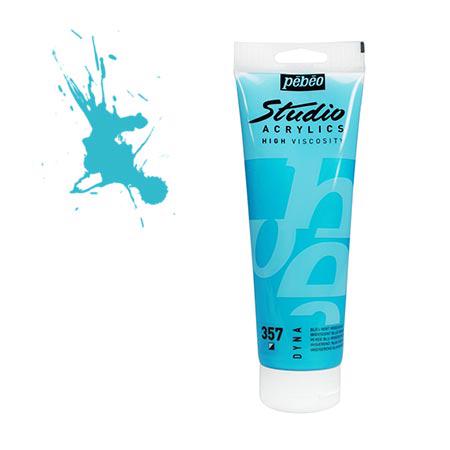 Studio acrylics HV - couleur 357 : bleu vert iridescent - 100 ml