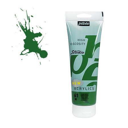 Studio acrylics HV - couleur 61 : terre verte - 100 ml