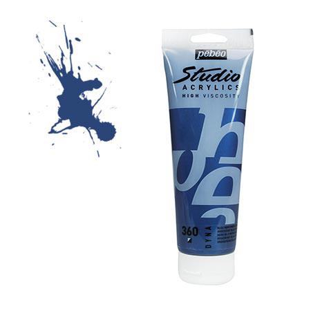 Studio acrylics HV - couleur 360 : bleu noir iridescent - 100 ml