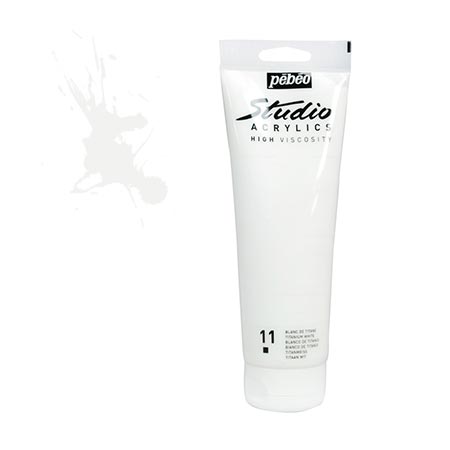 Studio Acrylics - blanc de titane - couleur 11 - 250 ml