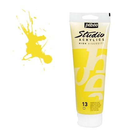 Studio Acrylics - jaune azo clair - couleur 13 - 250 ml