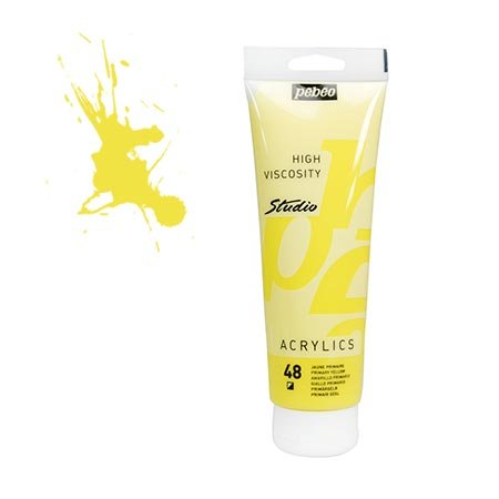 Studio Acrylics - jaune primaire opaque - couleur 48 - 250 ml