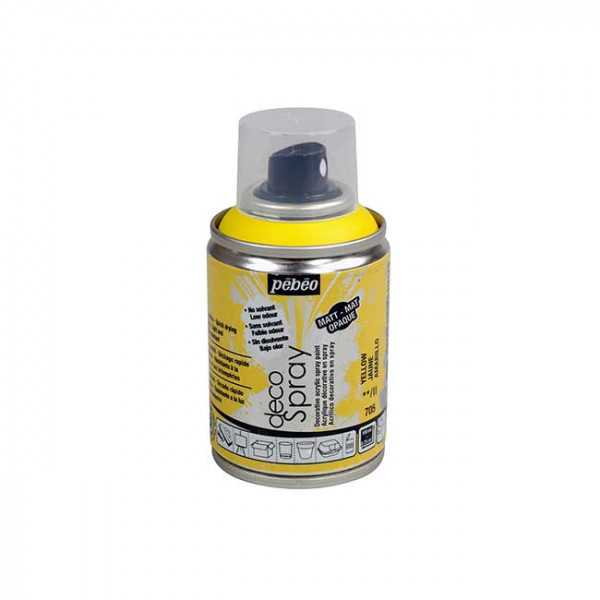 DecoSpray - Peinture en bombe - 100 ml - jaune