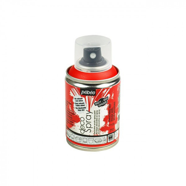 DecoSpray - Peinture en bombe - 100 ml - Rouge Noël