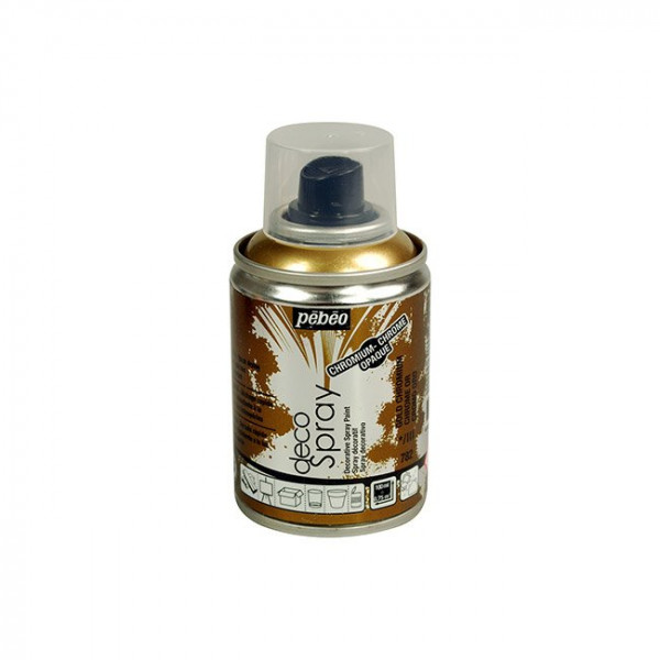 DecoSpray - Peinture en bombe - 100 ml - Chrome Or