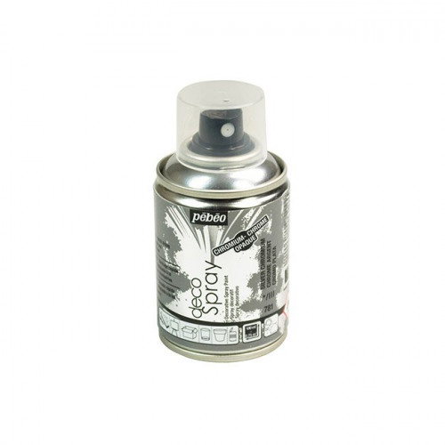 DecoSpray - Peinture en bombe - 100 ml - Chrome Argent