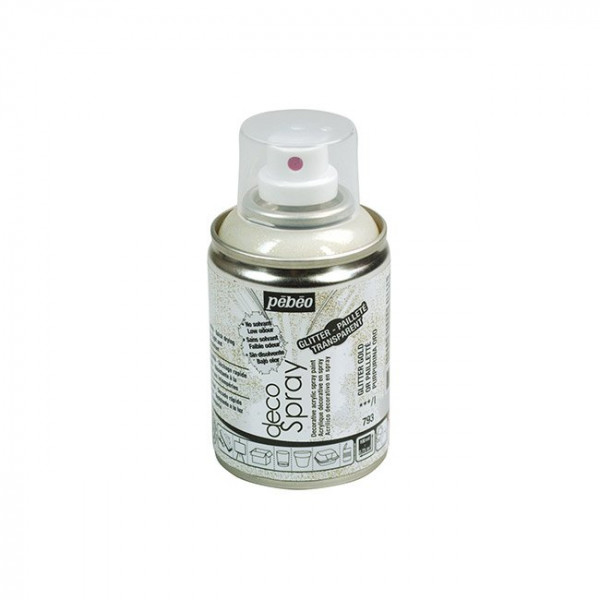 DecoSpray - Peinture en bombe - 100 ml - Or Pailleté