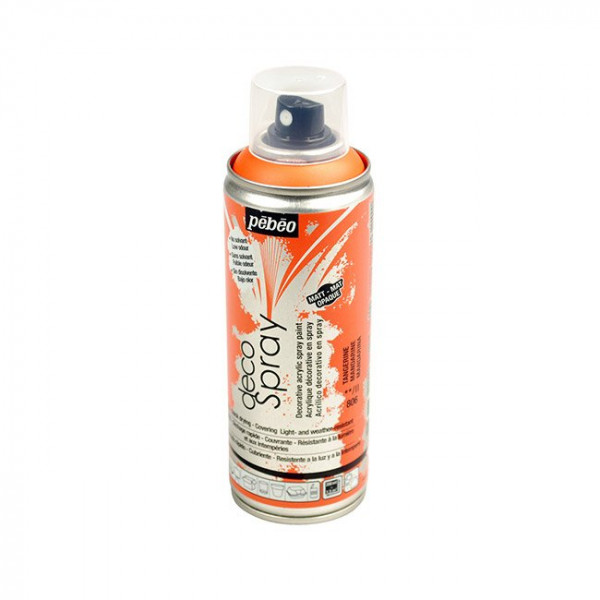 DecoSpray - Peinture en bombe - 200 ml - Mandarine