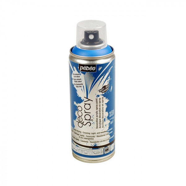 DecoSpray - Peinture en bombe - 200 ml - Bleu