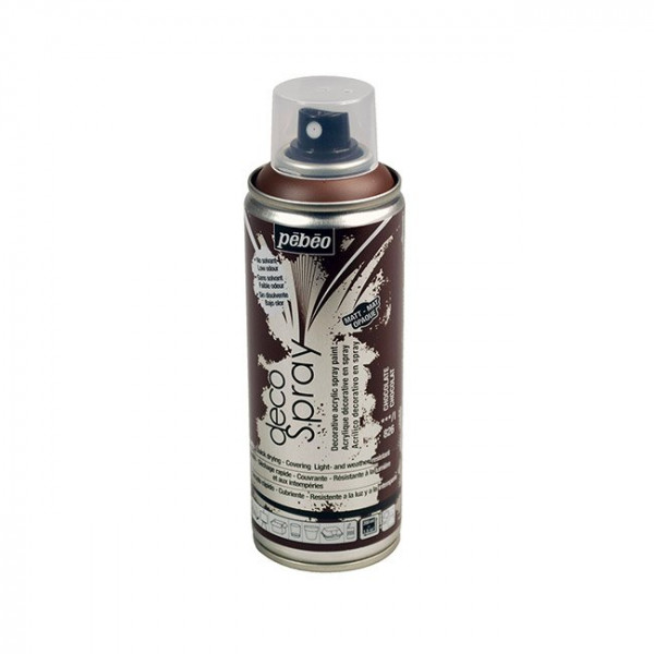 DecoSpray - Peinture en bombe - 200 ml - Choco