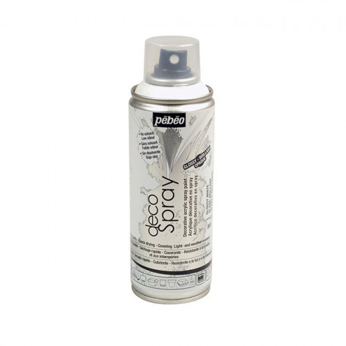 DecoSpray - Peinture en bombe - 200 ml - Brillant Blanc
