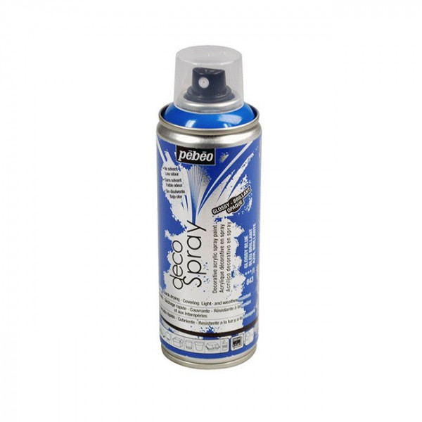 DecoSpray - Peinture en bombe - 200 ml - Brillant Bleu