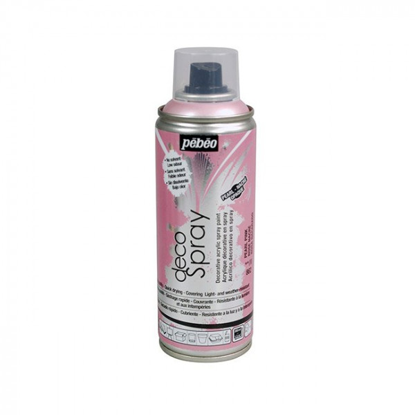 DecoSpray - Peinture en bombe - 200 ml - Rose Nacré