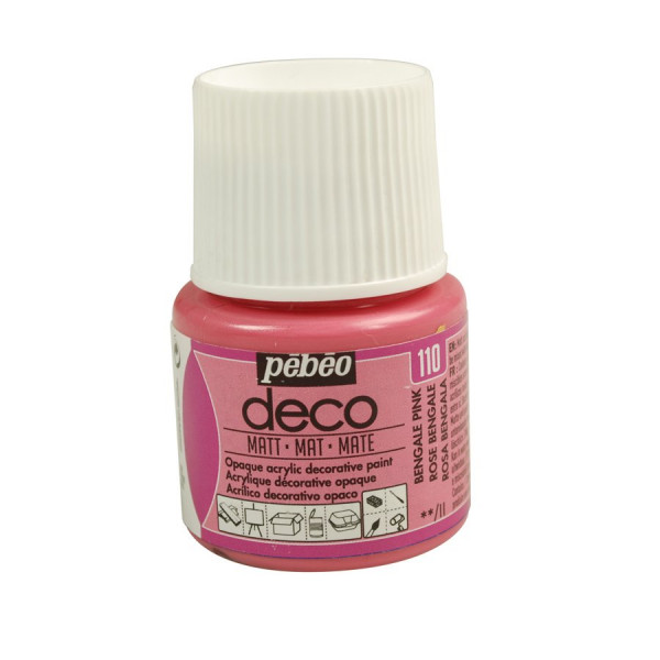 PBO déco mat - Rose Bengale 45 ml - couleur 110