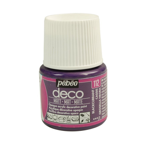 PBO déco mat - Cassis 45 ml - couleur 112