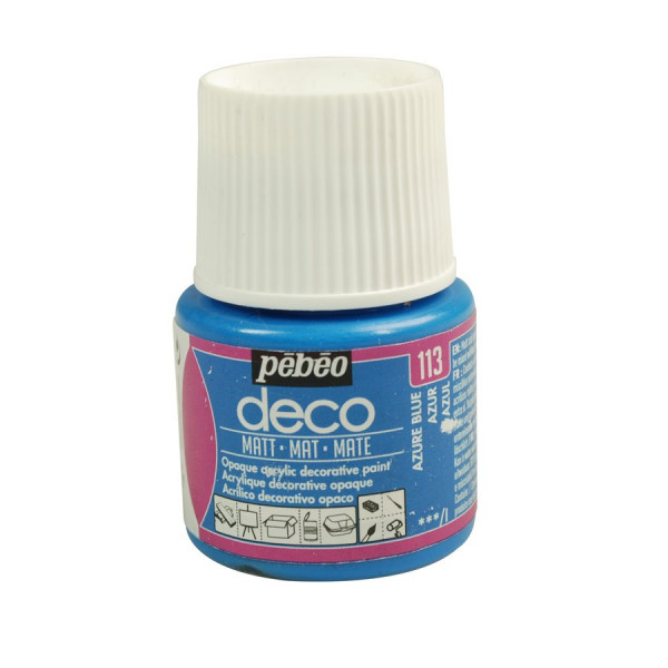 PBO déco mat - Azur 45 ml - couleur 113