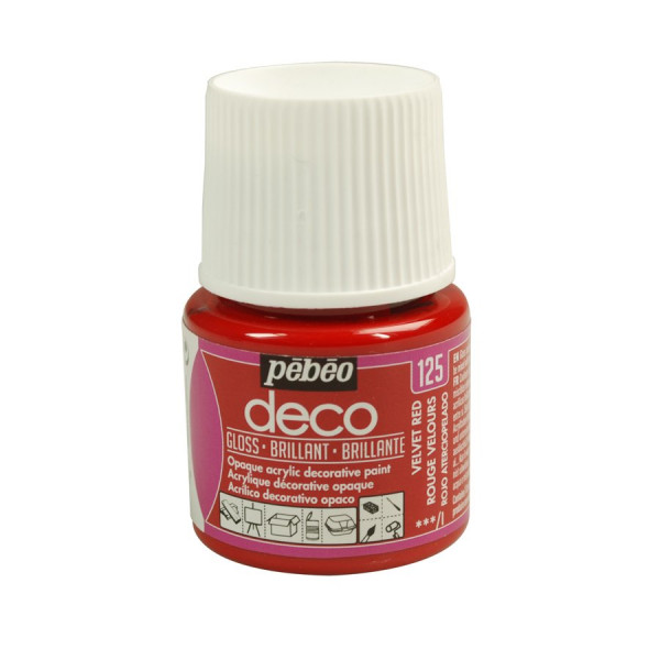 PBO déco brillant - Rouge Velours 45 ml - couleur 125