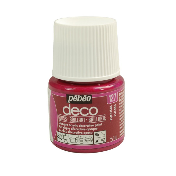 PBO déco brillant - Fuchsia 45 ml - couleur 127