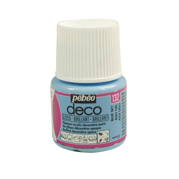 PBO déco brillant - Bleu Ciel 45 ml - couleur 132