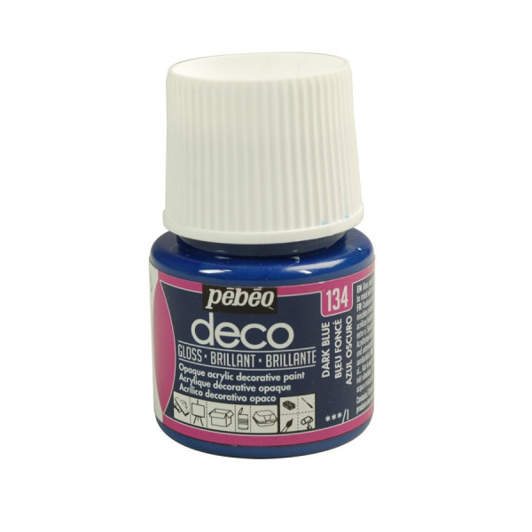 PBO déco brillant - Bleu Foncé 45 ml - couleur 134