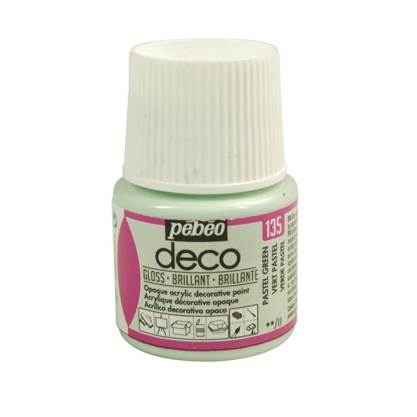 PBO déco brillant - Vert Pastel 45 ml - couleur 135