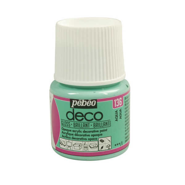 PBO déco brillant - Aqua 45 ml - couleur 136