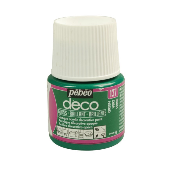 PBO déco brillant - Vert 45 ml - couleur 137