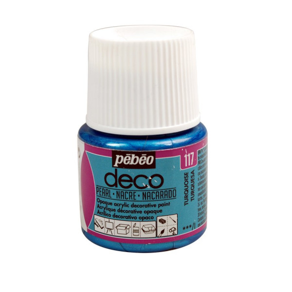 PBO déco nacré - Turquoise 45 ml - couleur 117