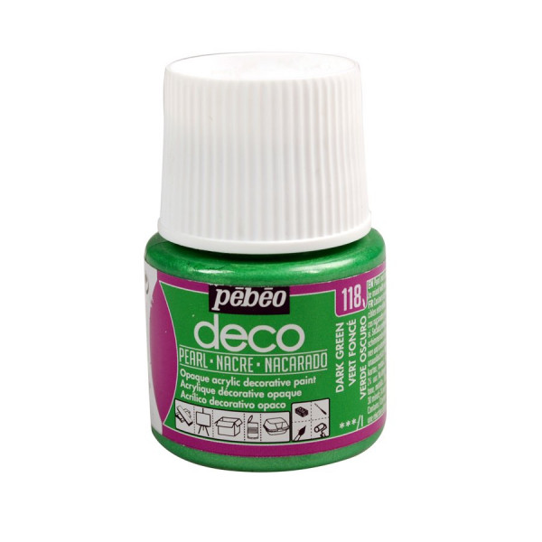 PBO déco nacré - Vert Foncé 45 ml - couleur 118