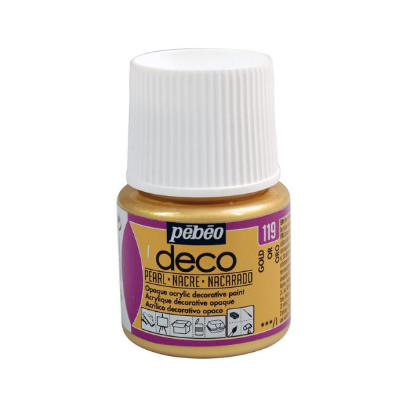 PBO déco nacré - Or 45 ml - couleur 119