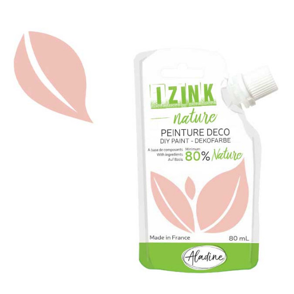 Peinture déco Izink Nature rose boudoir - 80 ml