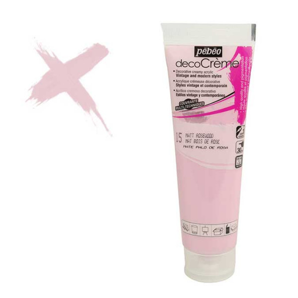 Peinture acrylique decoCrème bois de rose - 120 ml