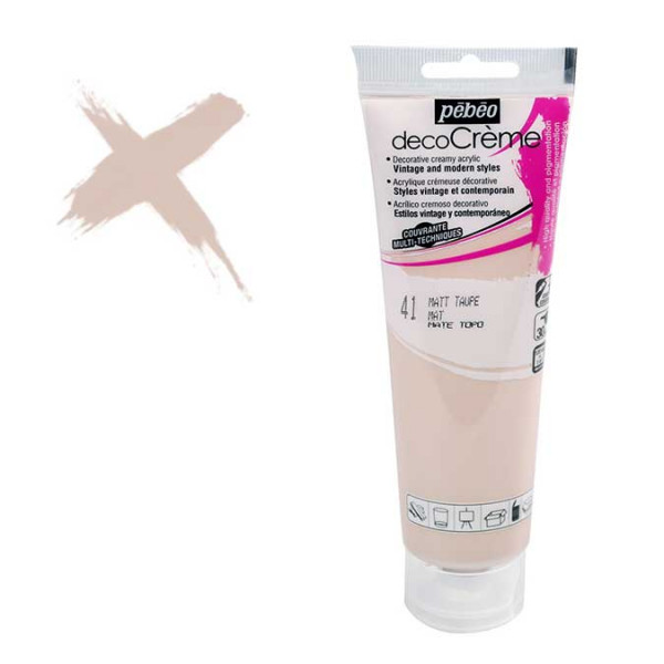 Peinture acrylique decoCrème taupe - 120 ml