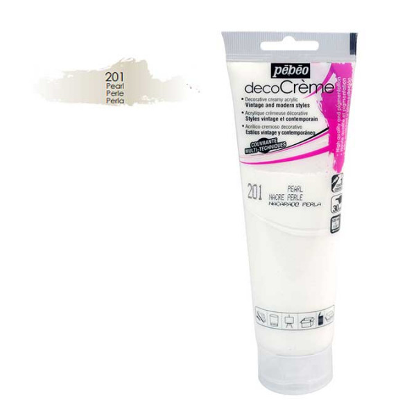 Peinture acrylique decoCrème perle - 120 ml