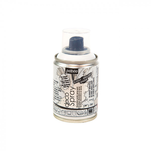 Peinture en bombe DecoSpray blanc brillant - 100 ml