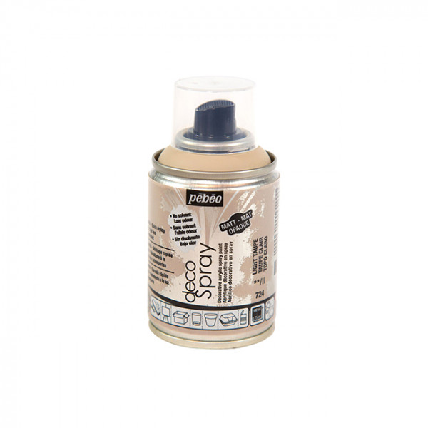 Peinture en bombe DecoSpray taupe clair - 100 ml