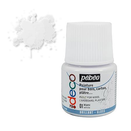 PBO déco brillant - Blanc 45 ml - couleur 01