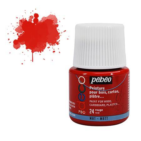 PBO déco mat - Rouge 45 ml - couleur 24