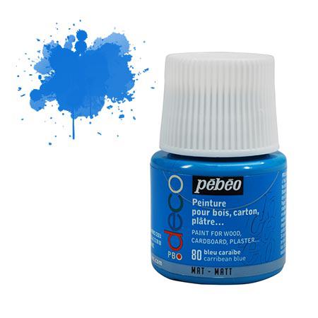 PBO déco mat - Bleu Caraïbes 45 ml - couleur 80
