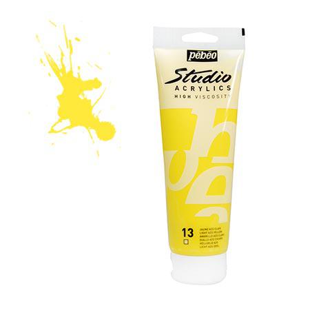 Studio acrylics HV - couleur 13 : jaune azo clair - 100 ml